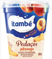 Iogurte Parcialmente Desnatado Pêssego Itambé Pedaços Pote 500g