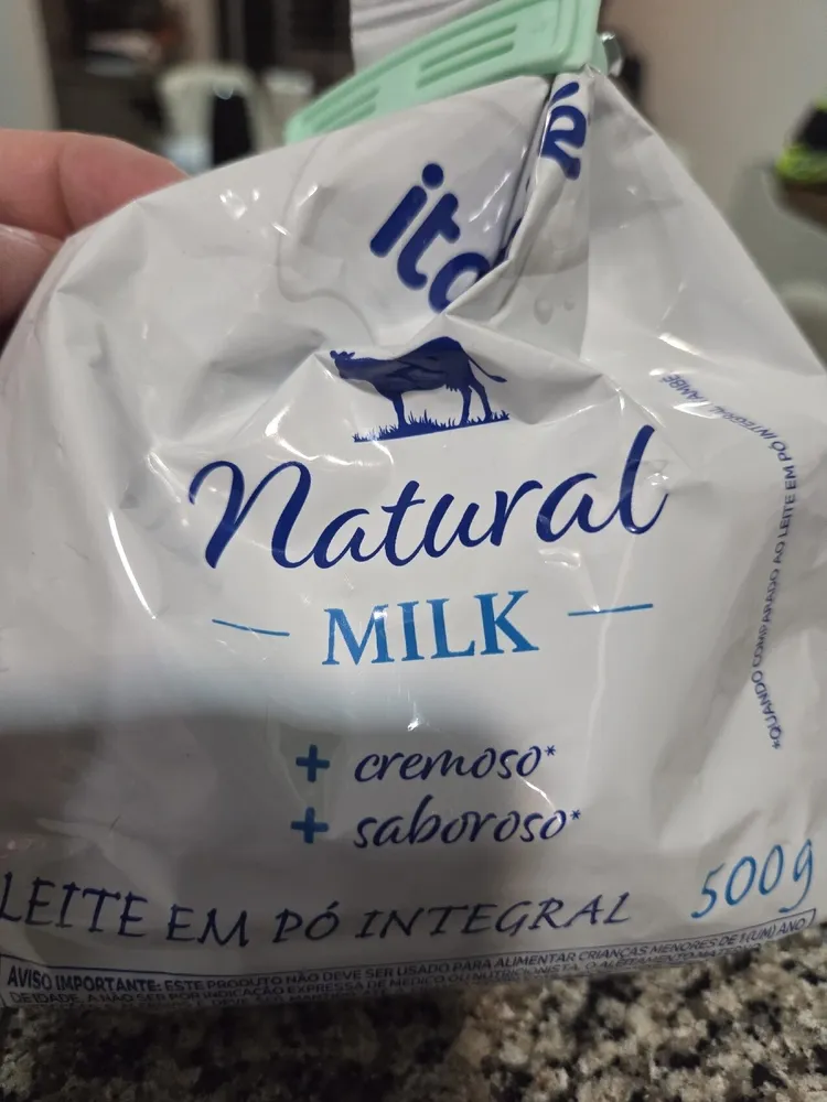 Leite Em Pó Integral Natural Milk