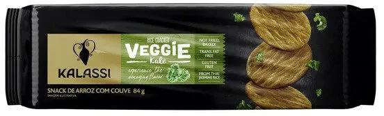 Snack De Arroz Couve Kalassi Veggie Pacote 84g