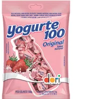 Bala Iogurte De Morango Original Yogurte 100 Pacote 150g