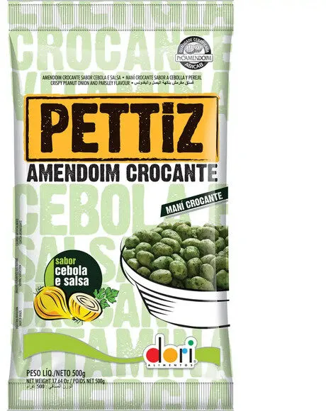 Amendoim Crocante Cebola E Salsa Dori Pettiz Pacote 500g