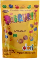 Confeito De Chocolate Ao Leite Recheado Com Amendoim Disqueti Sachê 150g