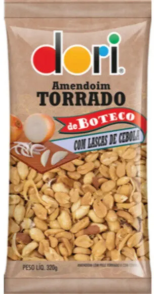 Amendoim Torrado Com Lascas De Cebola Dori De Boteco Pacote 320g