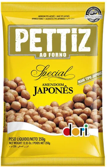 Amendoim Japonês Salgado Dori Pettiz Special Pacote 350g