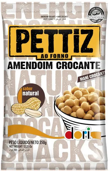 Amendoim Crocante Natural Dori Pettiz Pacote 350g