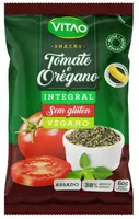 Snack Integral Tomate E Orégano Sem Glúten Vitao Pacote 60g