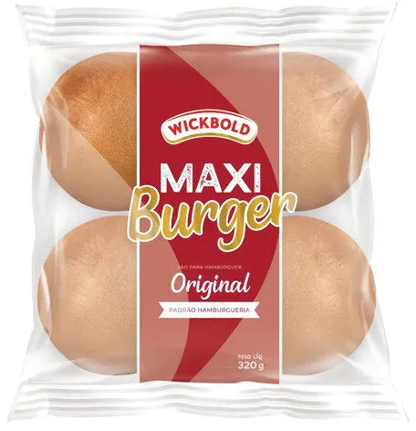 Pão Para Hambúrguer Original Wickbold Maxi Burger Pacote 320g