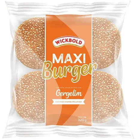 Pão Para Hambúrguer Com Gergelim Wickbold Maxi Burger Pacote 320g