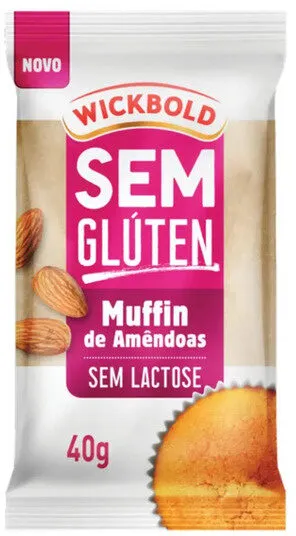 Muffin Amêndoas Sem Glúten Zero Lactose Wickbold Pacote 40g