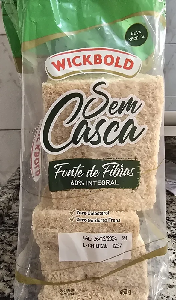 Pão Integral Sem Casca Wickbold Pacote 450g