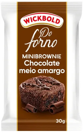 Minibrownie Chocolate Meio Amargo Wickbold Do Forno Pacote 30g
