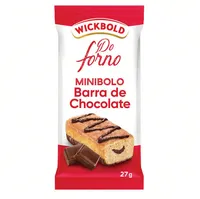 Minibolo Baunilha Com Barra De Chocolate Wickbold Do Forno Pacote 27g