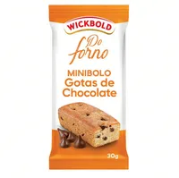 Minibolo Baunilha Com Gotas De Chocolate Wickbold Do Forno Pacote 30g