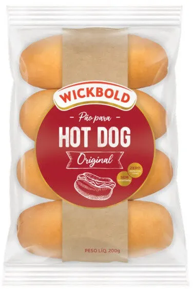 Pão Para Hot Dog Original Wickbold Pacote 200g