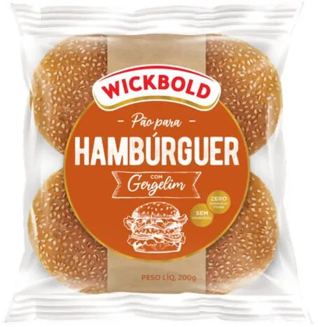 Pão Para Hambúrguer Com Gergelim Wickbold Pacote 200g