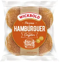 Pão Para Hambúrguer Com Gergelim Wickbold Pacote 200g