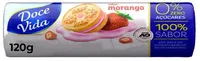 Biscoito Recheio Morango Zero Açúcar Doce Vida Pacote 120g