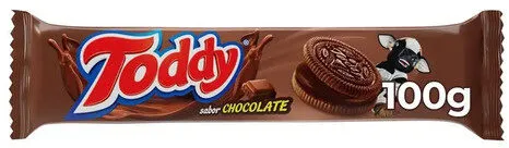 Biscoito Chocolate Recheio Chocolate Toddy Pacote 100g