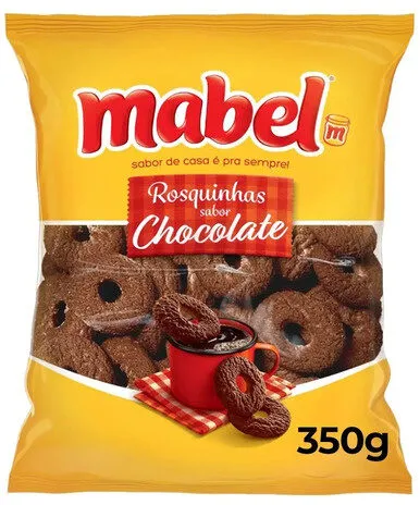 Biscoito Rosquinha Chocolate Mabel Pacote 350g