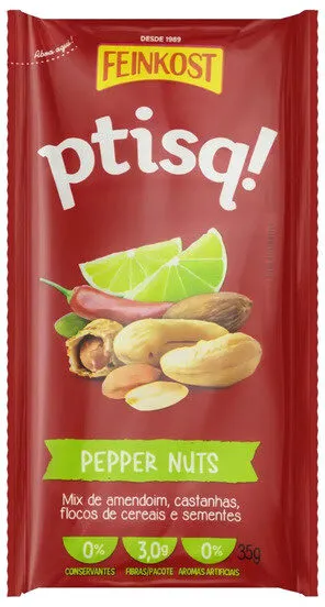 Mix De Nuts Pepper Nuts Feinkost Ptisq Pacote 35g