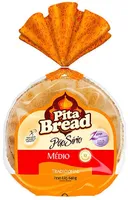 Pão Sírio Médio Tradicional Pita Bread Pacote 640g