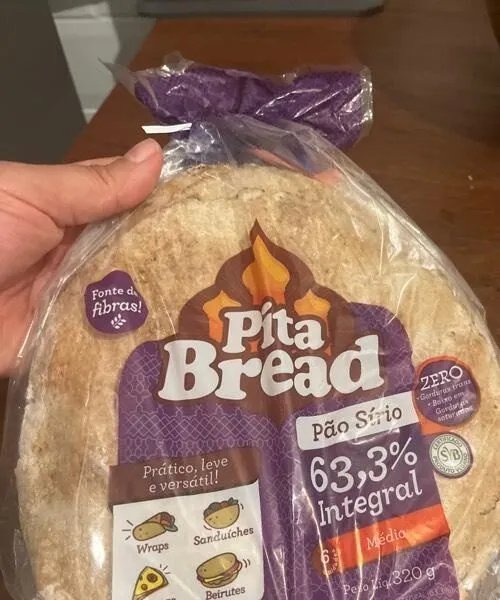 Pão sírio integral