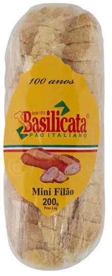 Mini Pão Italiano Filão Basilicata Pacote 200g