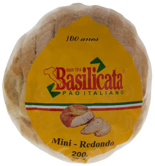 Minipão Italiano Redondo Basilicata Pacote 200g