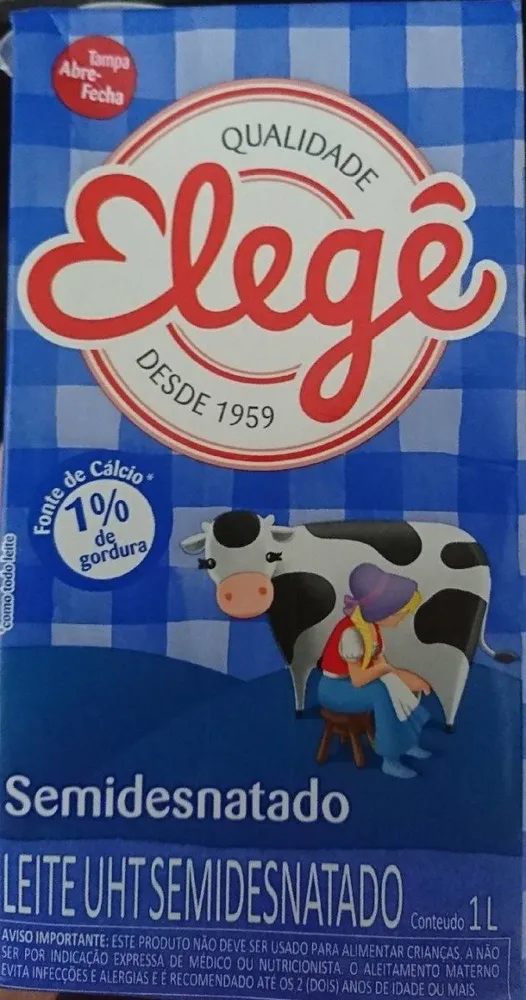 Leite UHT semidesnatado