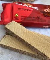 Biscoito wafer com  recheio