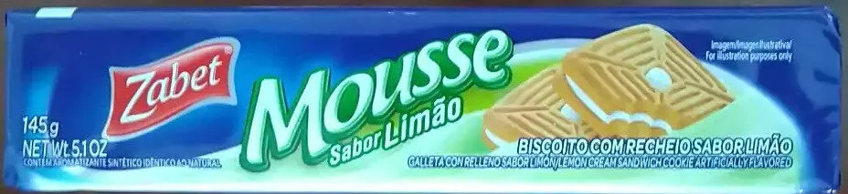 Biscoito com recheio sabor limão