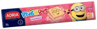 Biscoito Leite Recheio Morango Meu Malvado Favorito Adria Plugados Pacote 130g