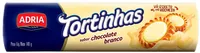Biscoito Recheio Chocolate Branco Adria Tortinhas Pacote 140g