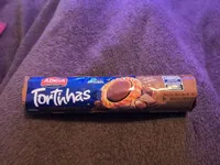 Biscoito Recheio Chocolate E Avelã Adria Tortinhas Pacote 140g