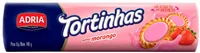 Biscoito Recheio Morango Adria Tortinhas Pacote 140g