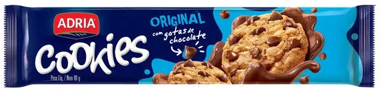 Biscoito Cookie Original Adria Pacote 80g