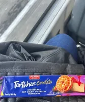 Biscoito Recheio Cheesecake Com Geleia De Frutas Vermelhas Adria Tortinhas Crostata Pacote 80g
