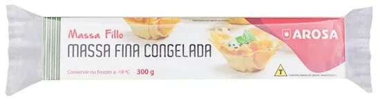 Massa Fillo Fina Congelada Arosa Pacote 300g