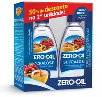 Pack Adoçante Líquido Sucralose Zero Cal Frasco 200ml 2 Unidades Grátis 50 Desconto Na Segunda Unidade