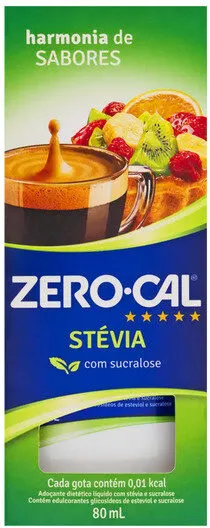 Adoçante Líquido Stevia Zero Cal Caixa 80ml
