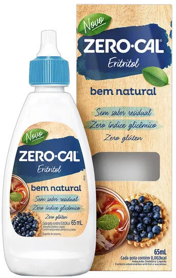 Adoçante Líquido Eritritol Zero Cal Caixa 65ml