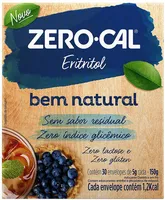 Adoçante Em Pó Eritritol Zero Lactose Zero Cal Caixa 150g 30 Unidades