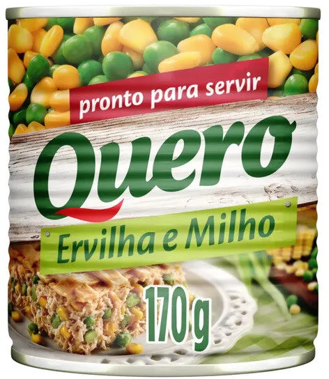 Ervilha E Milho Verde Em Conserva Quero Lata 170g