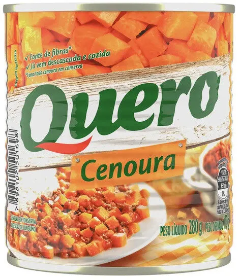 Cenoura Em Conserva Quero Lata 170g