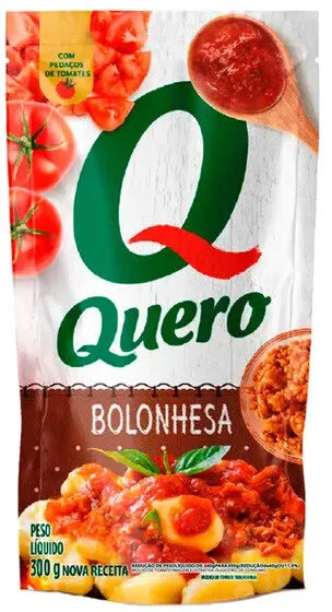 Molho De Tomate à Bolonhesa Quero Sachê 300g