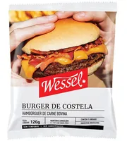 Hambúrguer De Carne Bovina Costela Wessel Pacote 120g