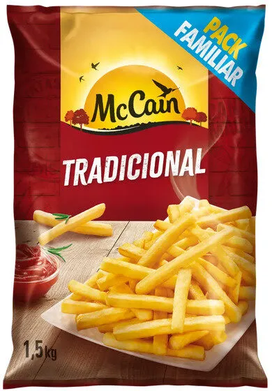 Batata Pré Frita Tradicional Congelada Mccain Pacote 1,5kg Tamanho Família