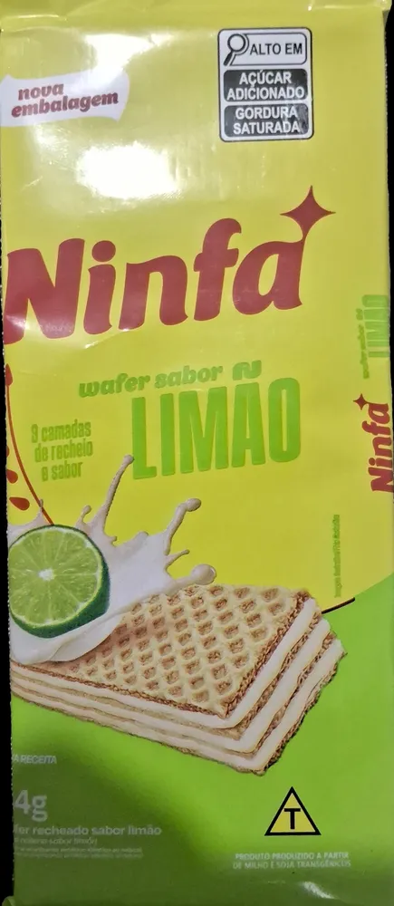 Wafer sabor limão