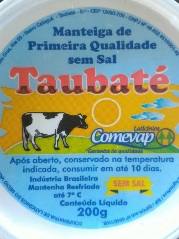 Manteiga Taubaté sem sal