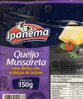 Queijo mozarela zero lactose
